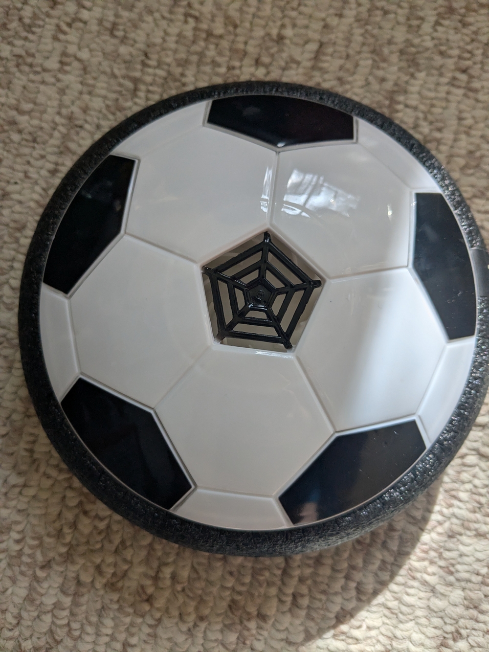 Hover Soccer Disk Ball- White and Black
